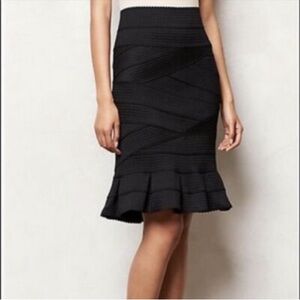 NWT Anthropologie Girls From Savoy Black‎ Skirt- Small